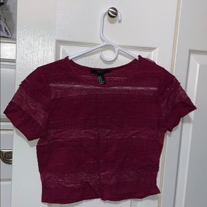 forever 21 mesh crop top